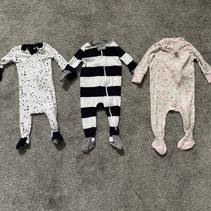 Burt’s Bees Baby Cotton Footie Bundle of Three